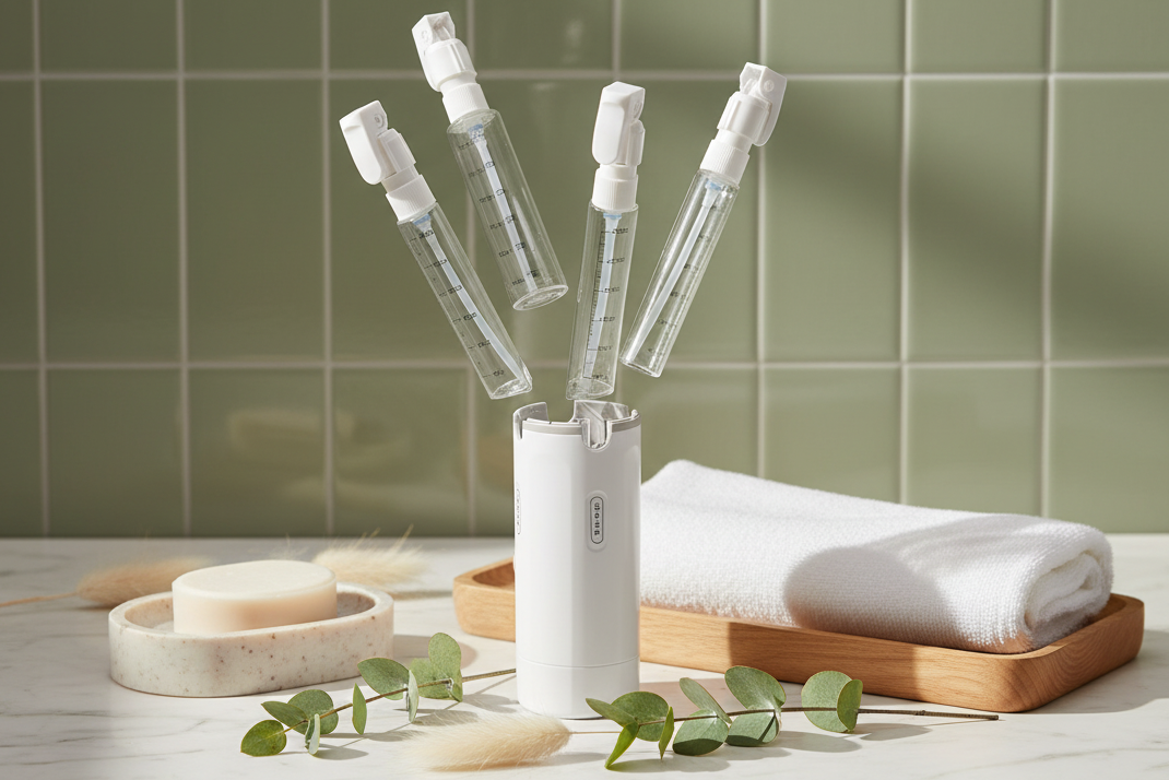 FourFlow Dispenser Organic Bathroom Setup